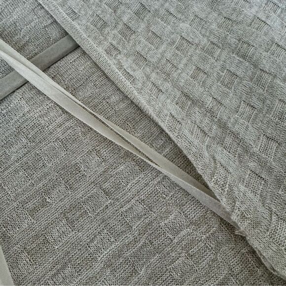 Chico's Easywear Textured Open-Front Cardigan in Beige and Gold 3 16 XL - Picture 6 of 9